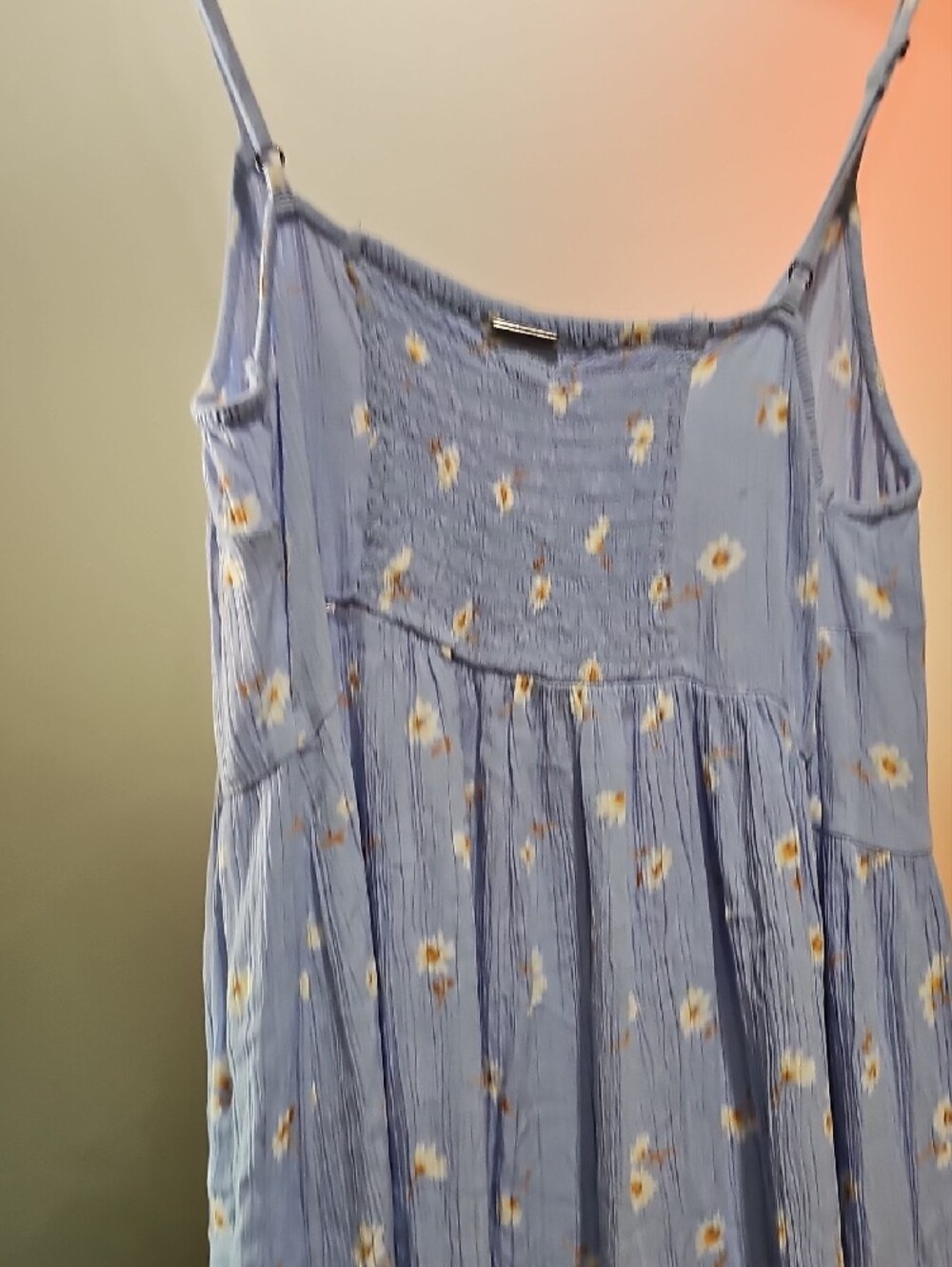 Billabong Light Blue Floral Button-Front Maxi Dress - Picture 7 of 7